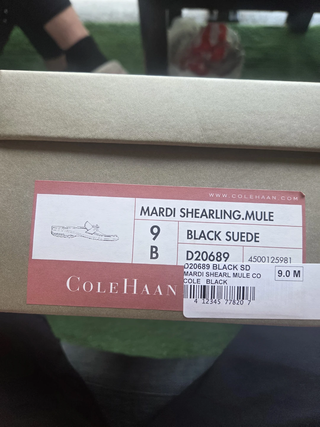 Cole Haan Mardi Shearling Mule - Black Suede - photo 2