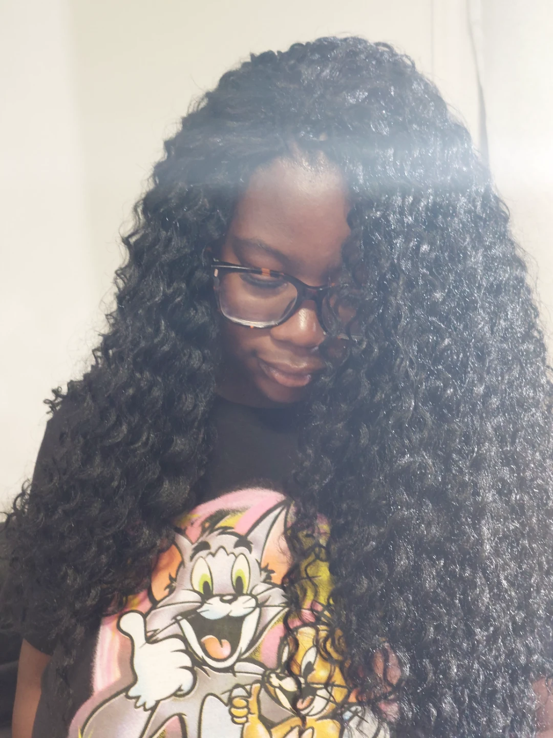 Black Curly Synthetic crochet braids