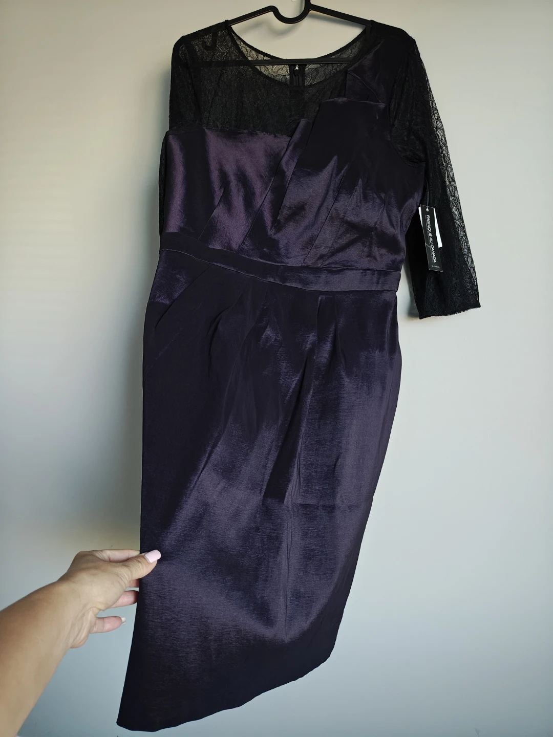 Le Chateau Black and Purple Dress - photo 5