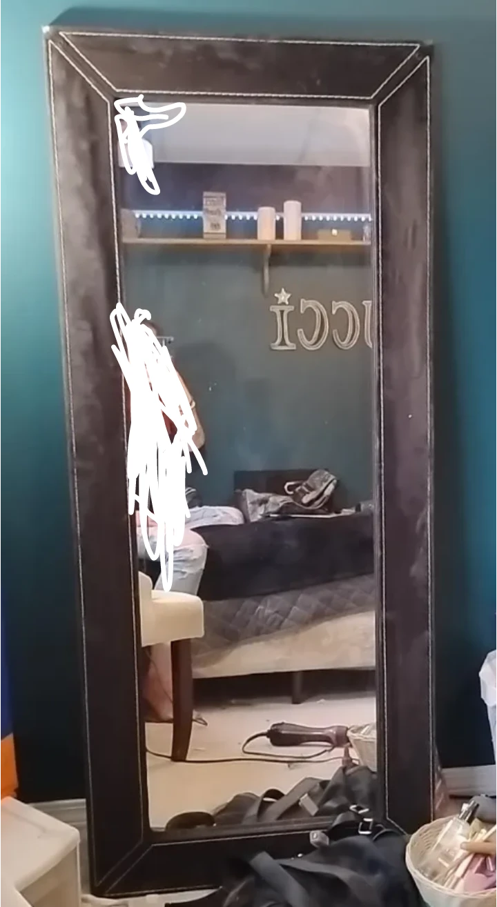 Full length standing mirror