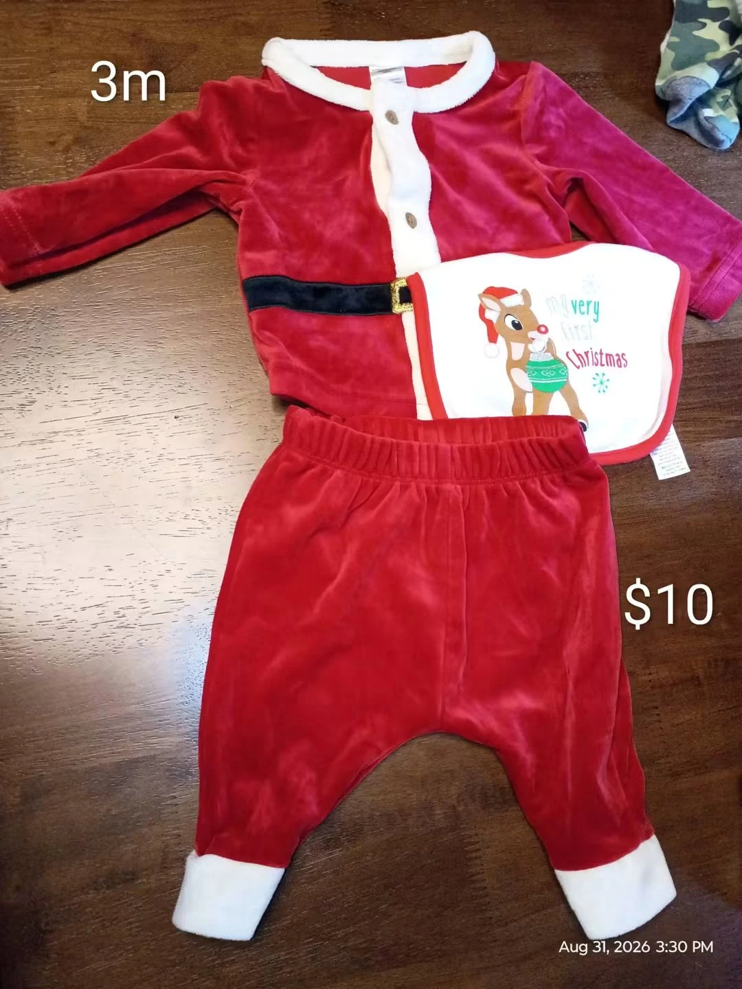 3-Piece Carter's Baby Christmas Outfit Set