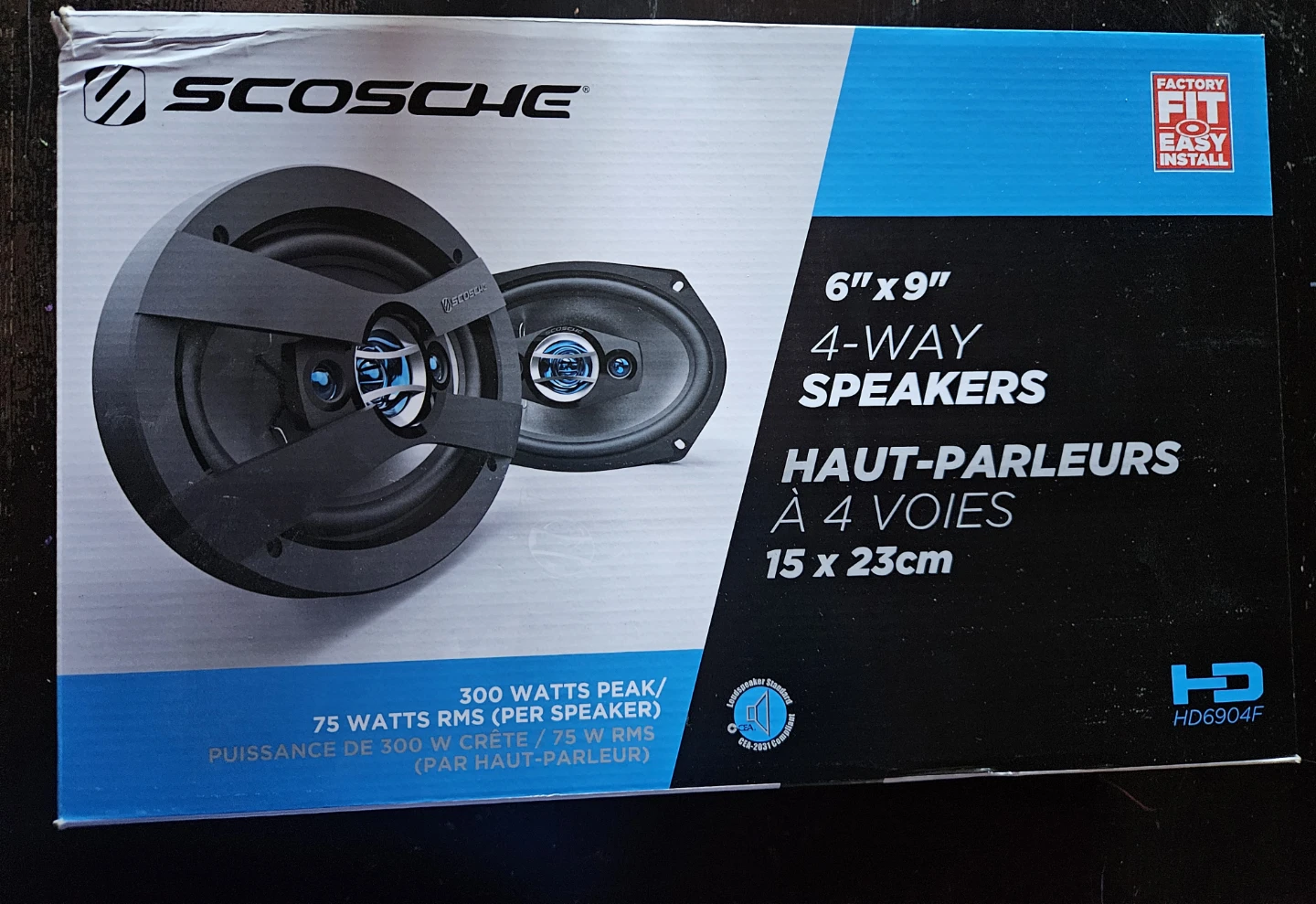 Scosche 6x9 4-Way Speakers HD6904F