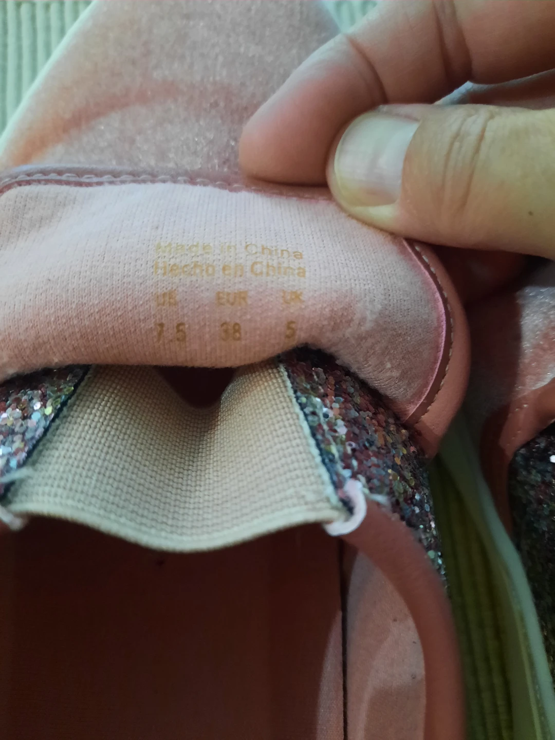 ALDO Pink Velvet Glitter Slip-On Shoes US 7.5 - photo 3