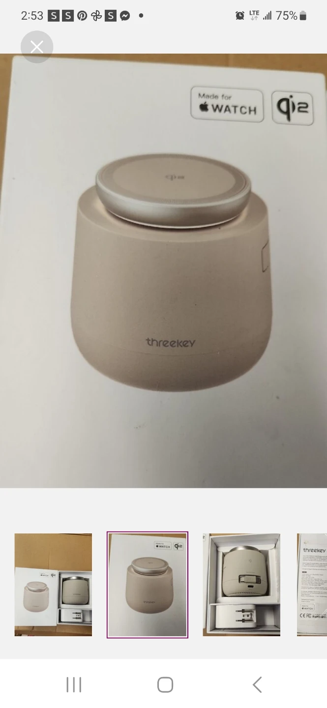 threekey Qi2 15W Fast Charging Station for Watch & Phone - photo 2