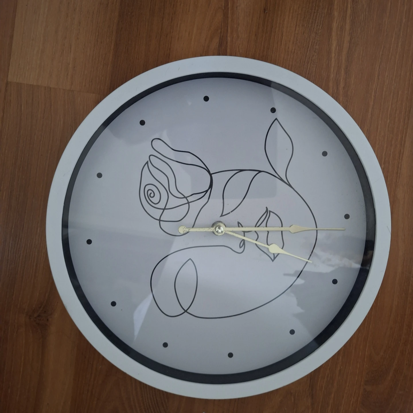 Minimalist abstract Art Wall Clock *defect* - photo 3
