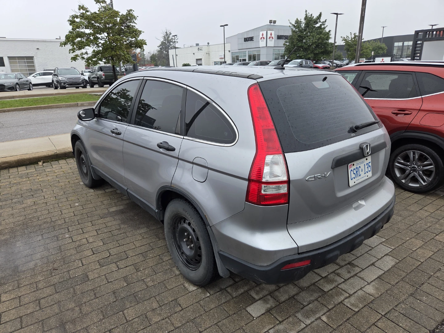Silver Honda CR-V