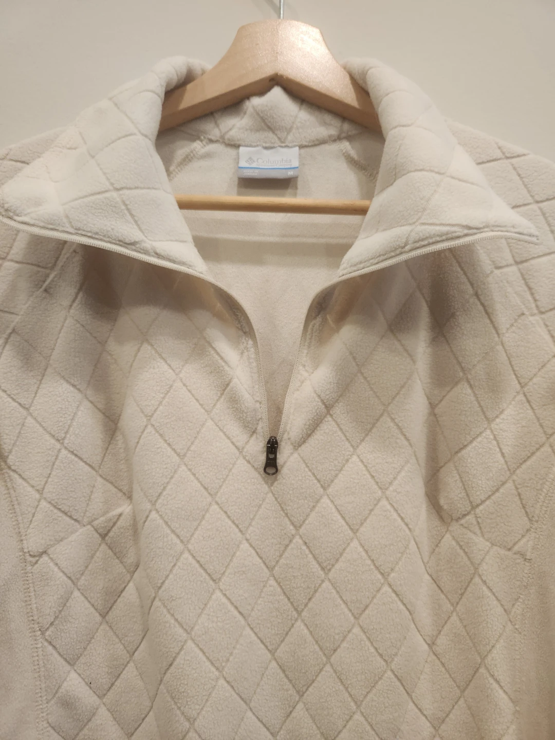 Columbia Quilted Quarter-Zip Fleece - Cream - Medium - photo 2