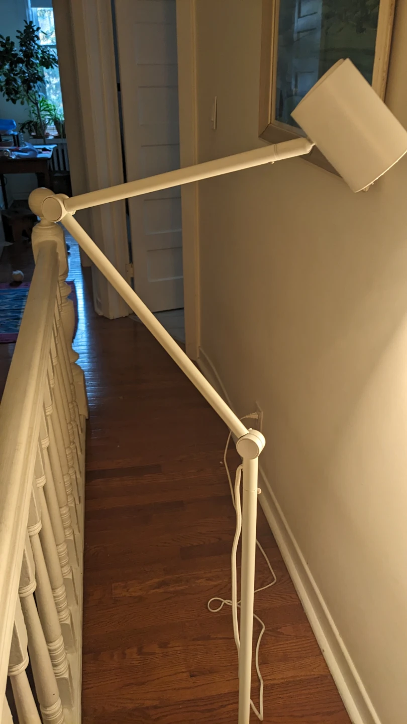 IKEA NYMANE LED floor lamp, white - photo 4
