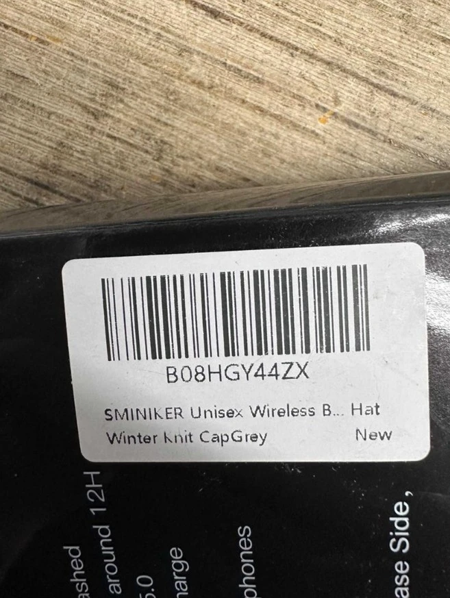 SMINIKER Wireless Bluetooth Beanie Hat - Grey - photo 2
