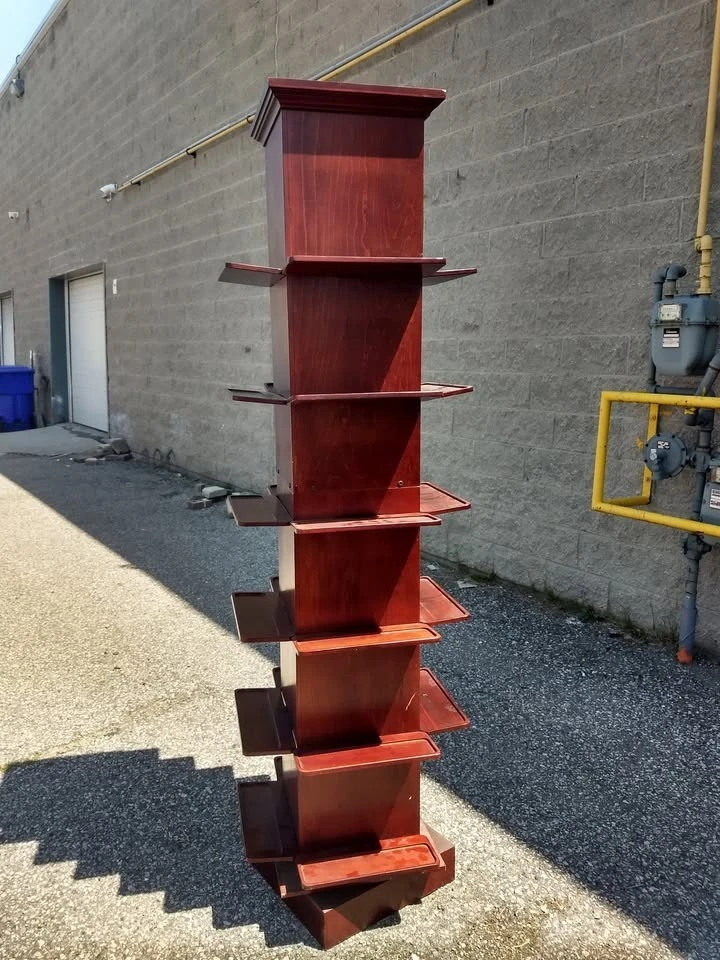 Tall Wooden Spinner with Shelves - photo 2