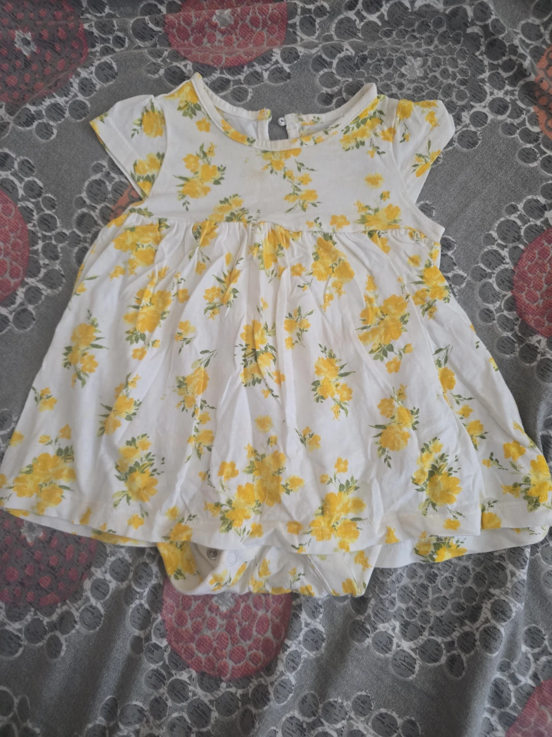 🏈Bundl Baby Floral Onesie Dress