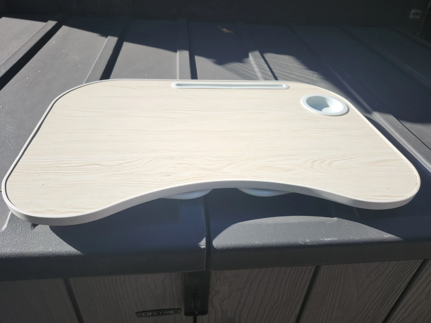 Portable Lap Desk with Cup Holder and Tablet Stand - photo 5