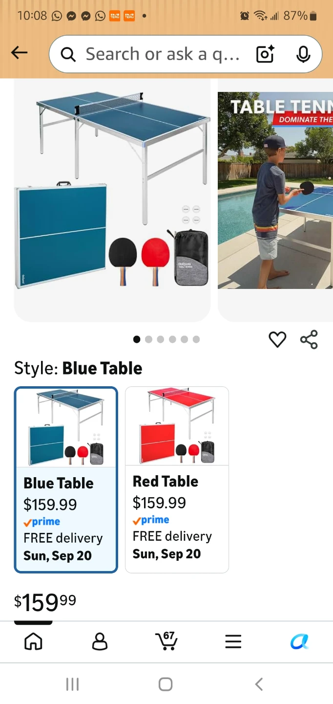GoSports Portable Table Tennis Set 6x3 - photo 3