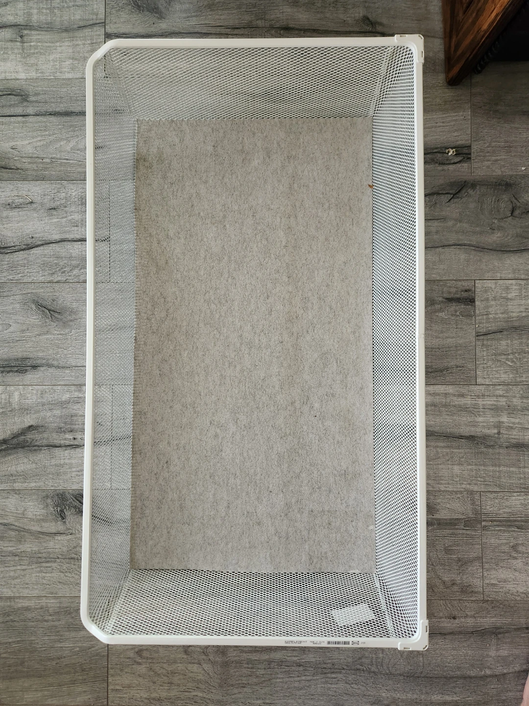 2 IKEA Komplement White Wire Baskets - photo 4