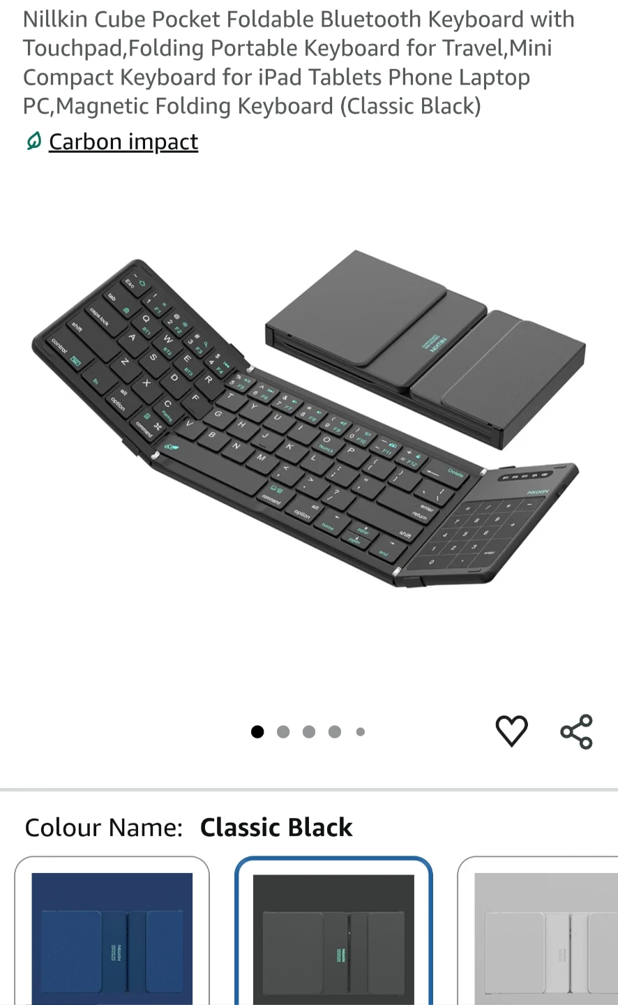 Nillkin Cube Pocket Foldable Bluetooth Keyboard - photo 3