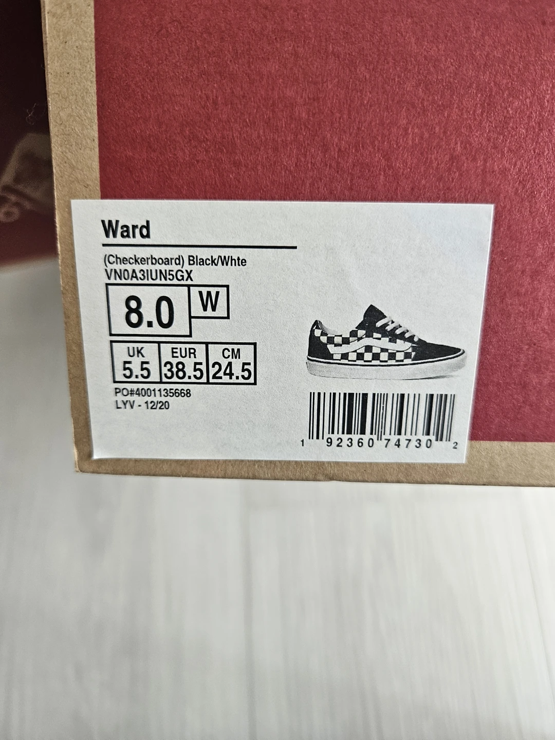 Vans Ward Checkerboard Shoes - Women's Size 8 - photo 3