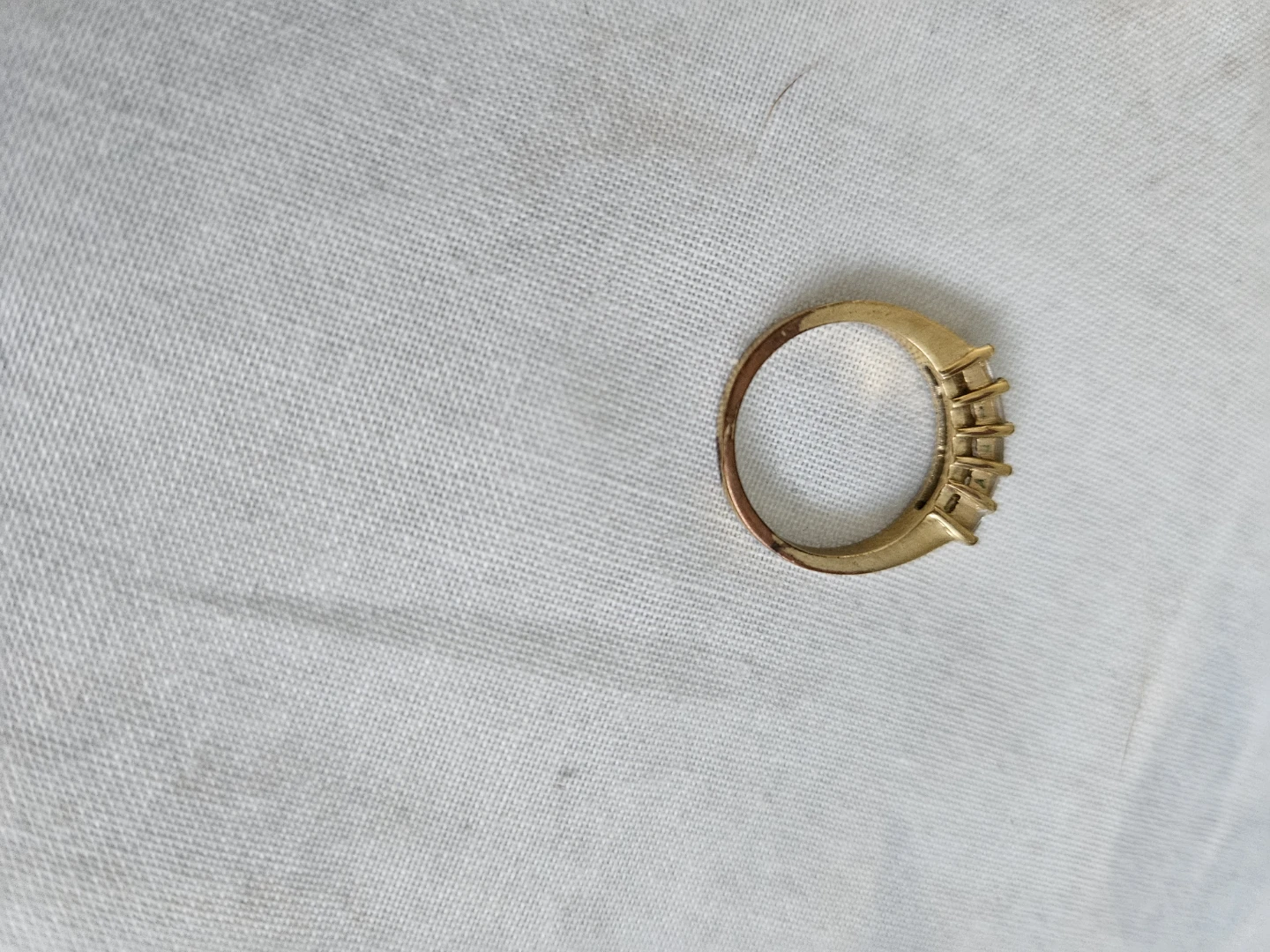 Gold-tone Five Stone Ring