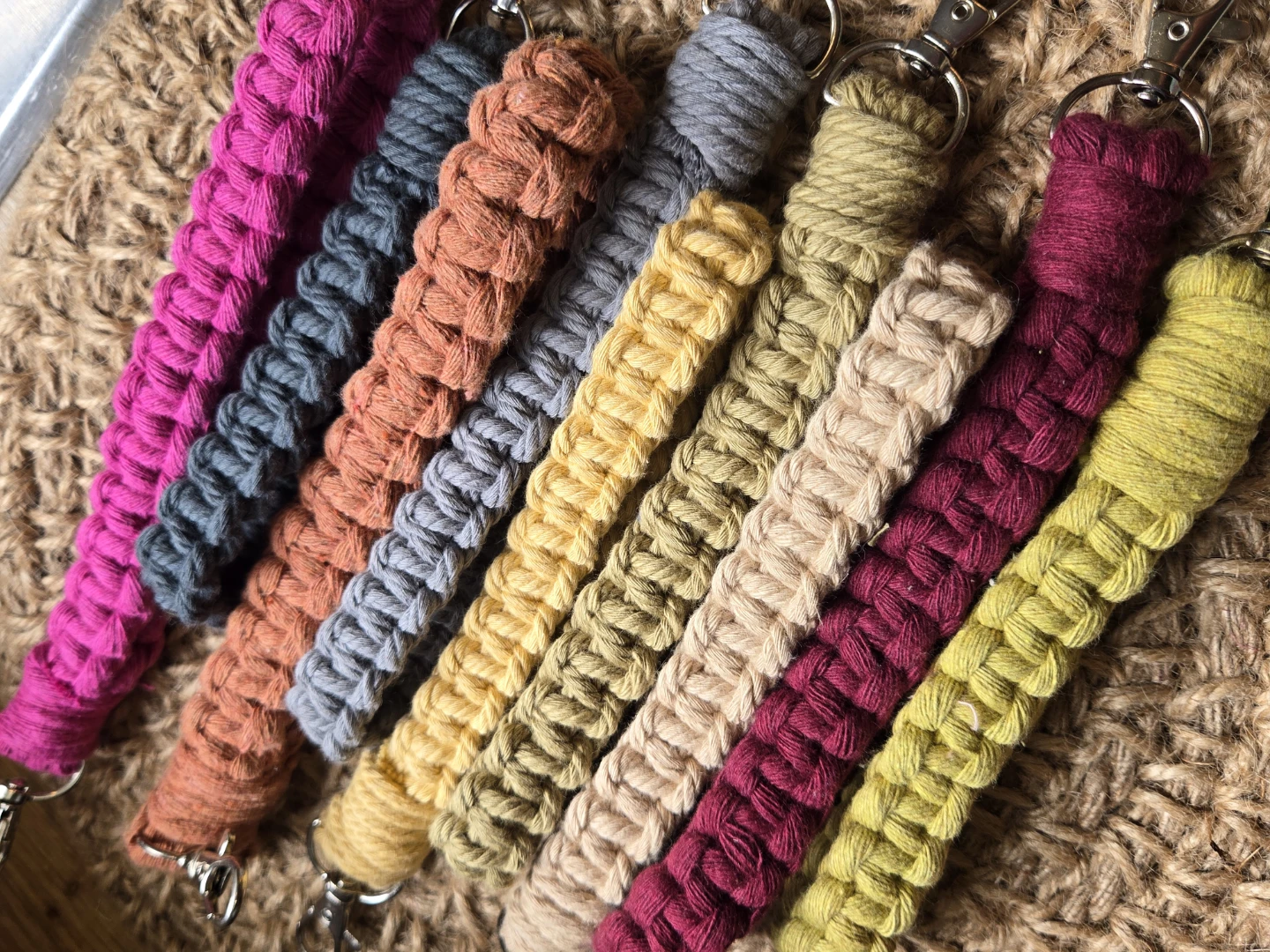 Handmade Macrame Rainbows, Keychains and Wristlets - photo 3