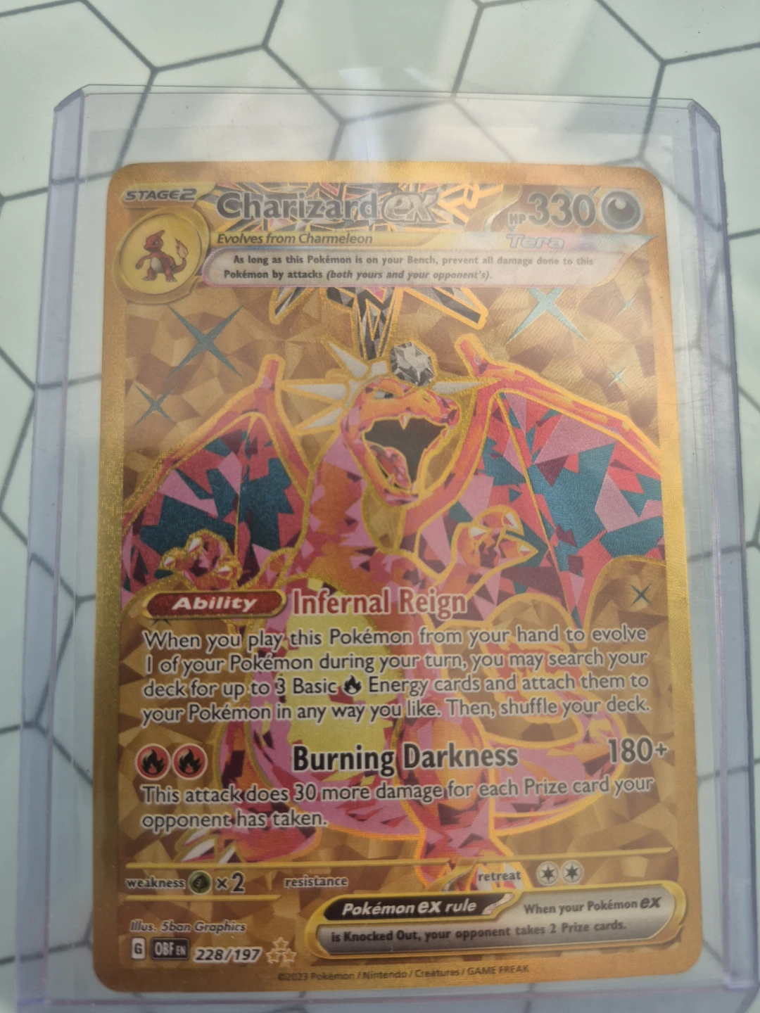 Charizard ex Tera Gold Pokemon Card