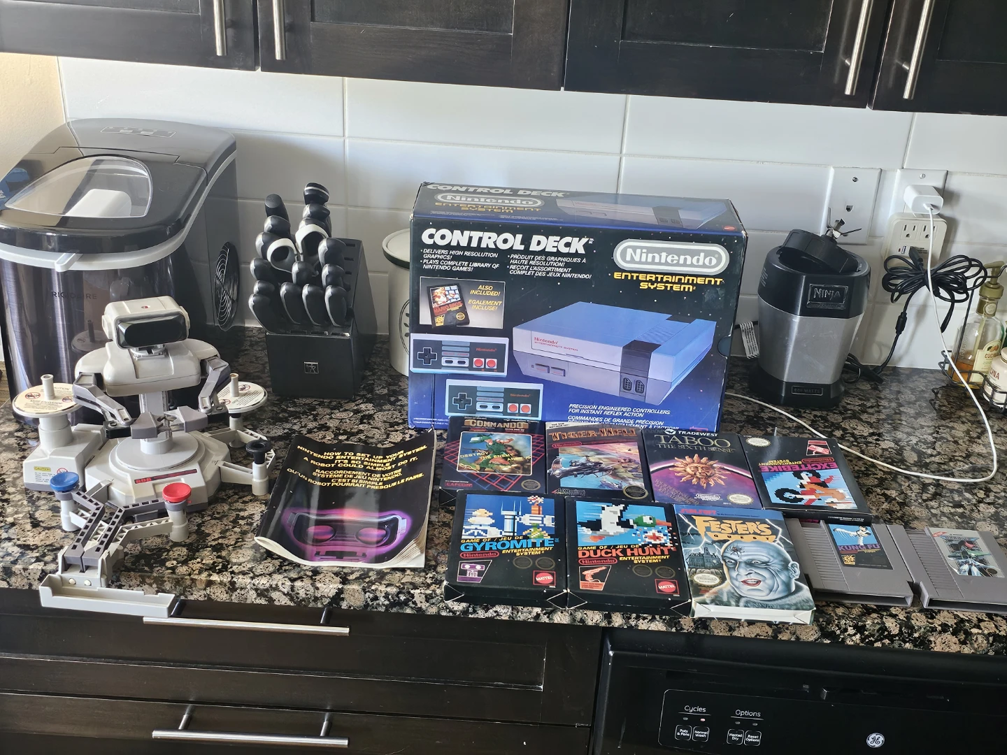 Nintendo Entertainment System with R.O.B. and Games