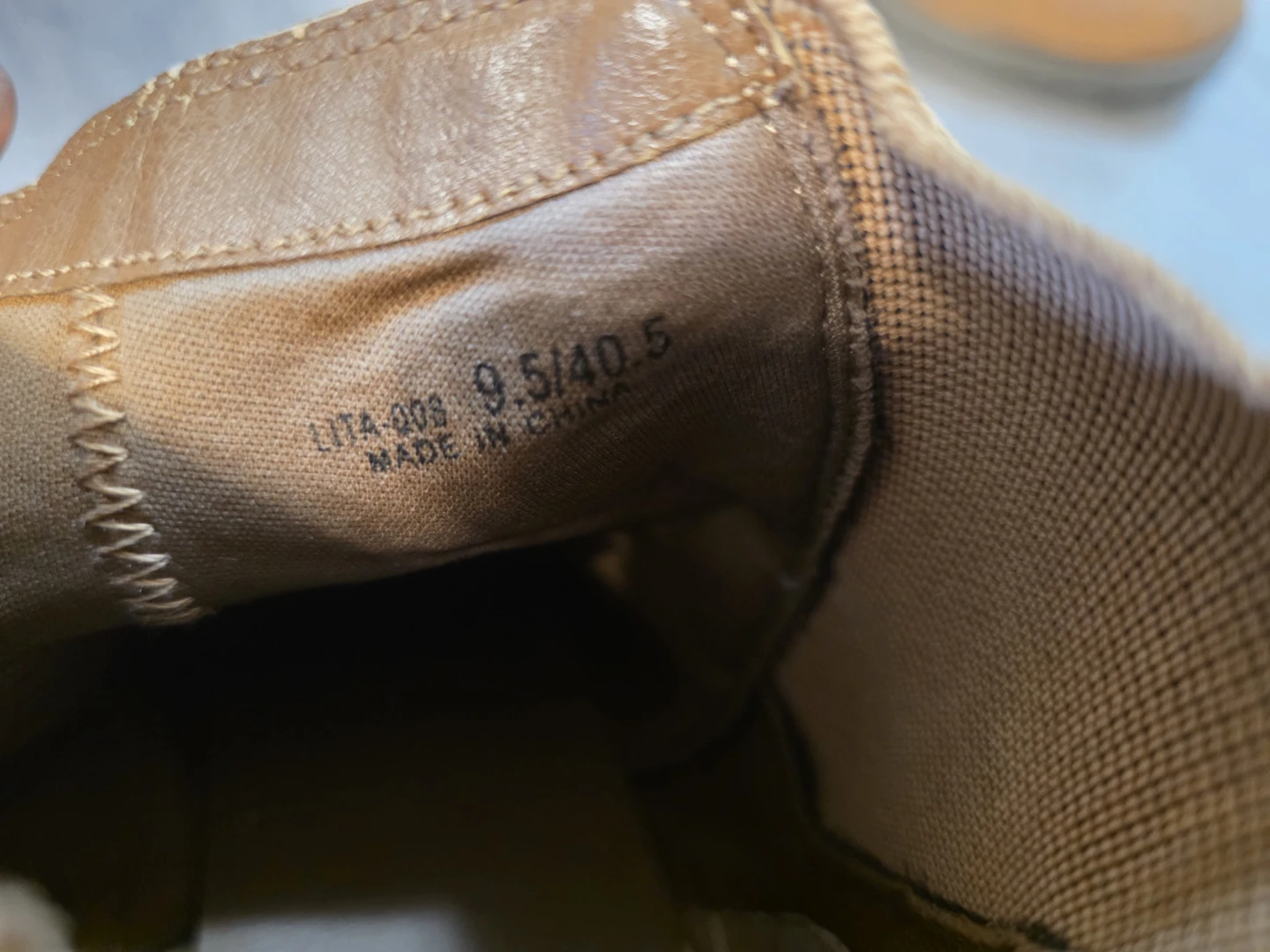Tan Faux Suede Ankle Boots Size 9.5 - photo 4