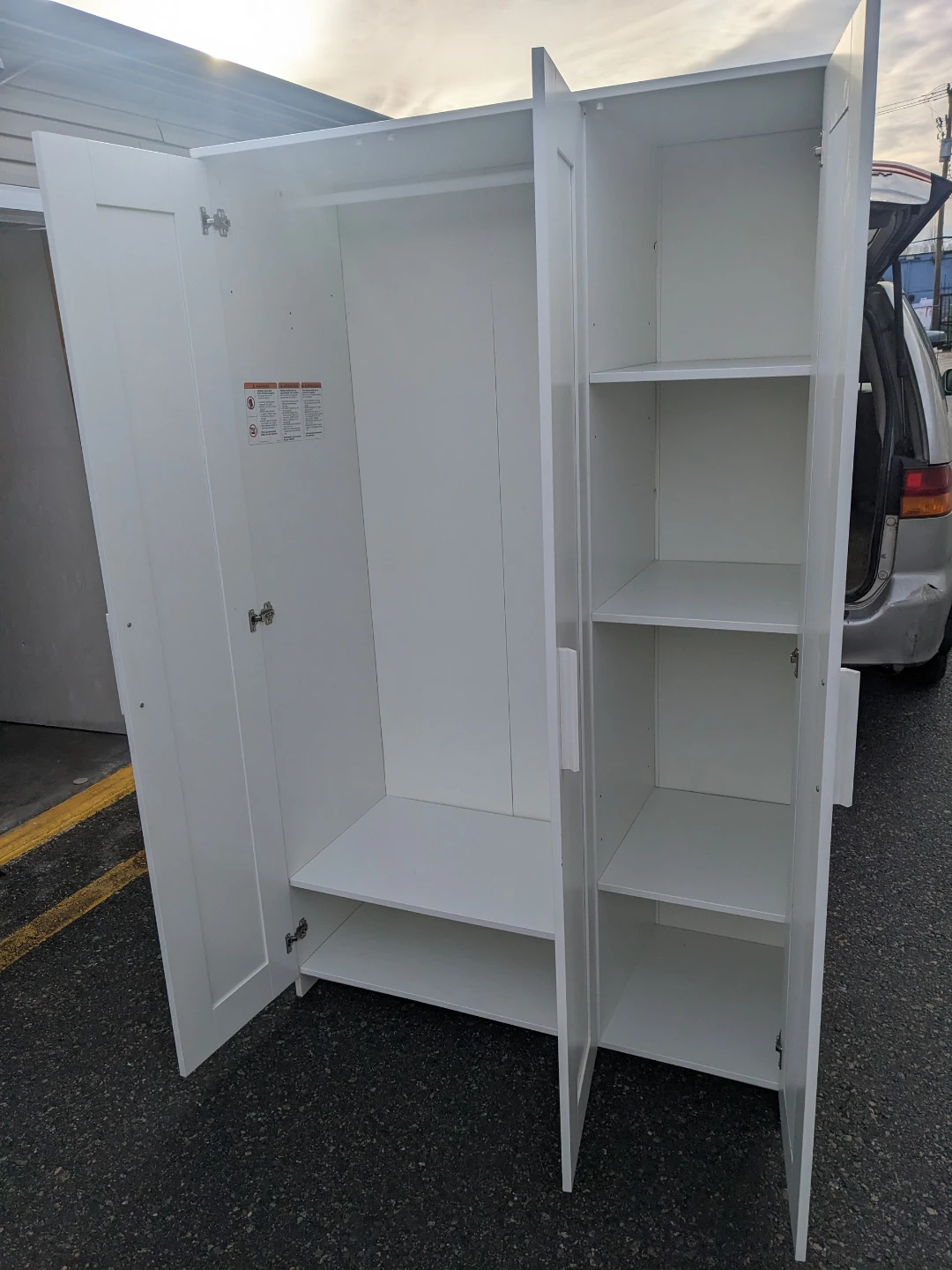 Brimnes Ikea wardrobe 75x46x20 inches delivery available - photo 3
