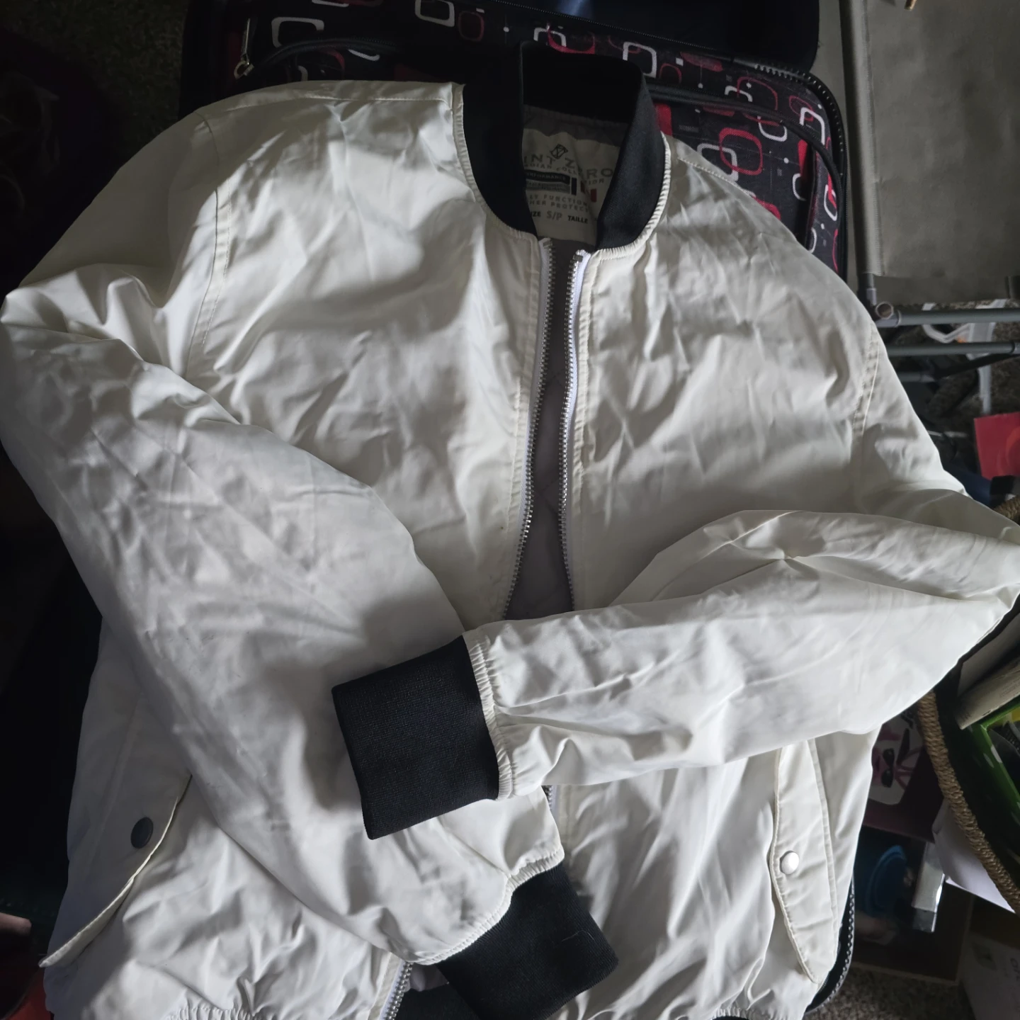 Point Zero Bomber Jacket - White