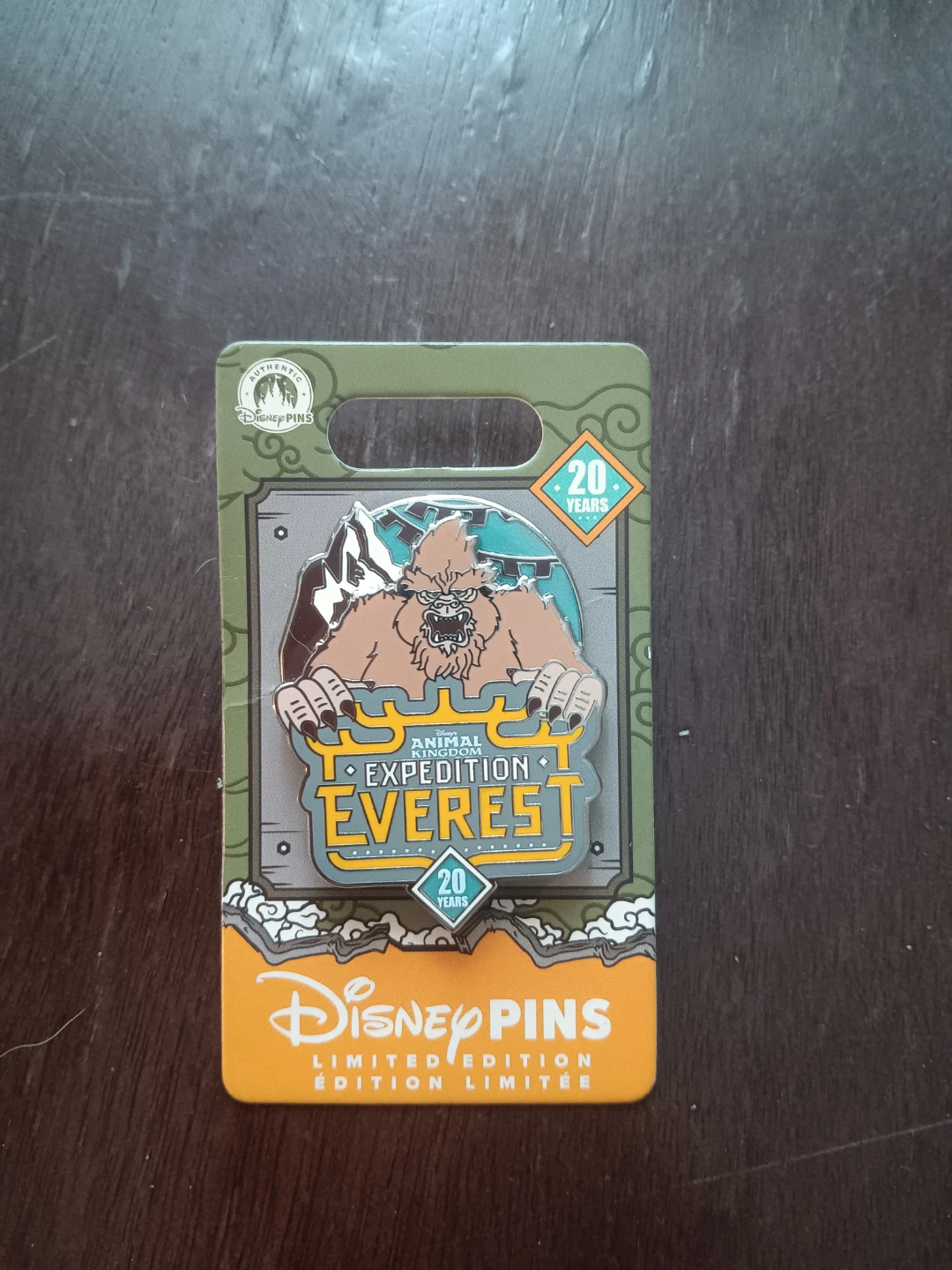 Disney Expedition Everest 20th Anniversary Pin