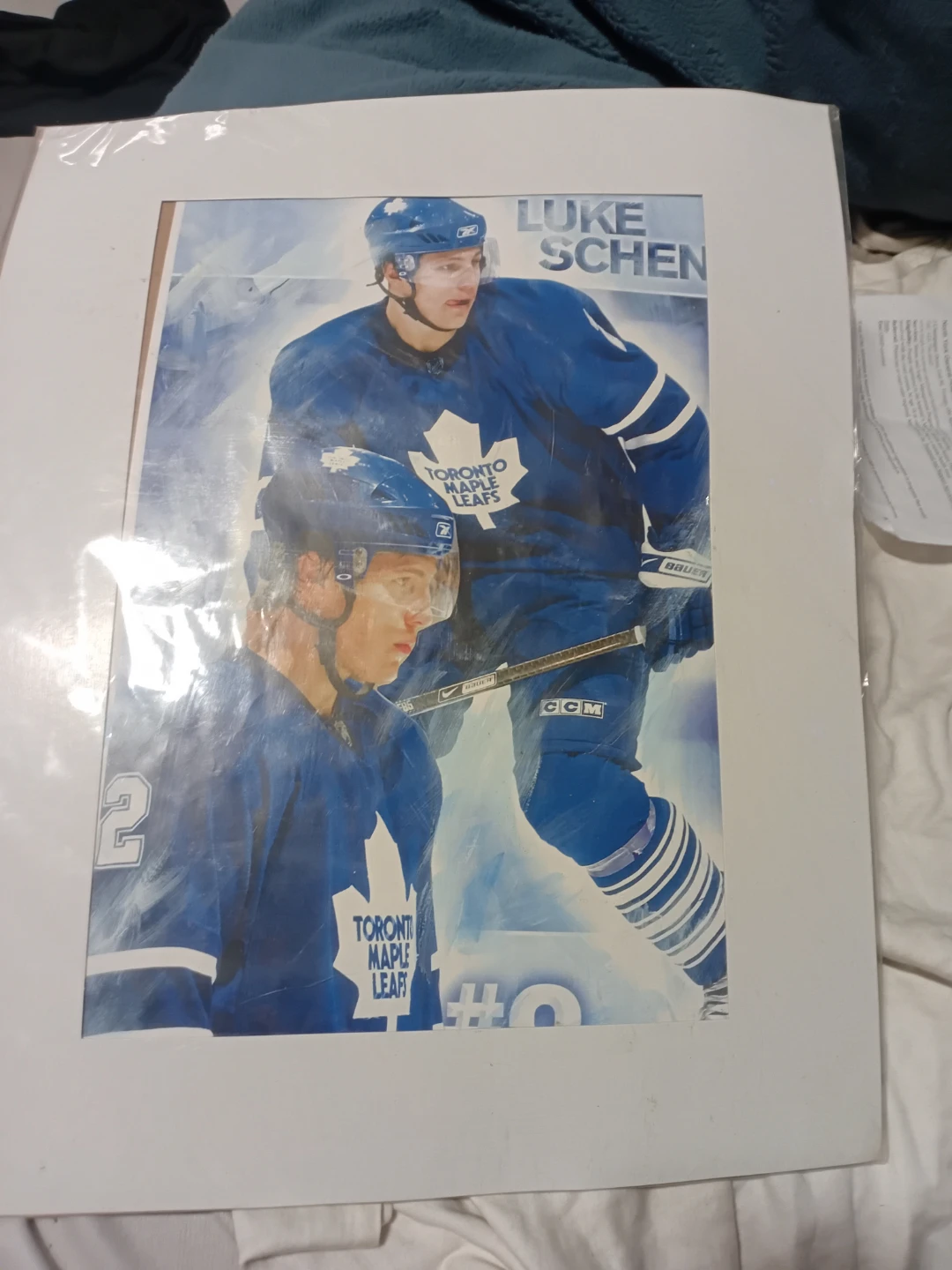 Luke Schenn Toronto Maple Leafs Framed Photo