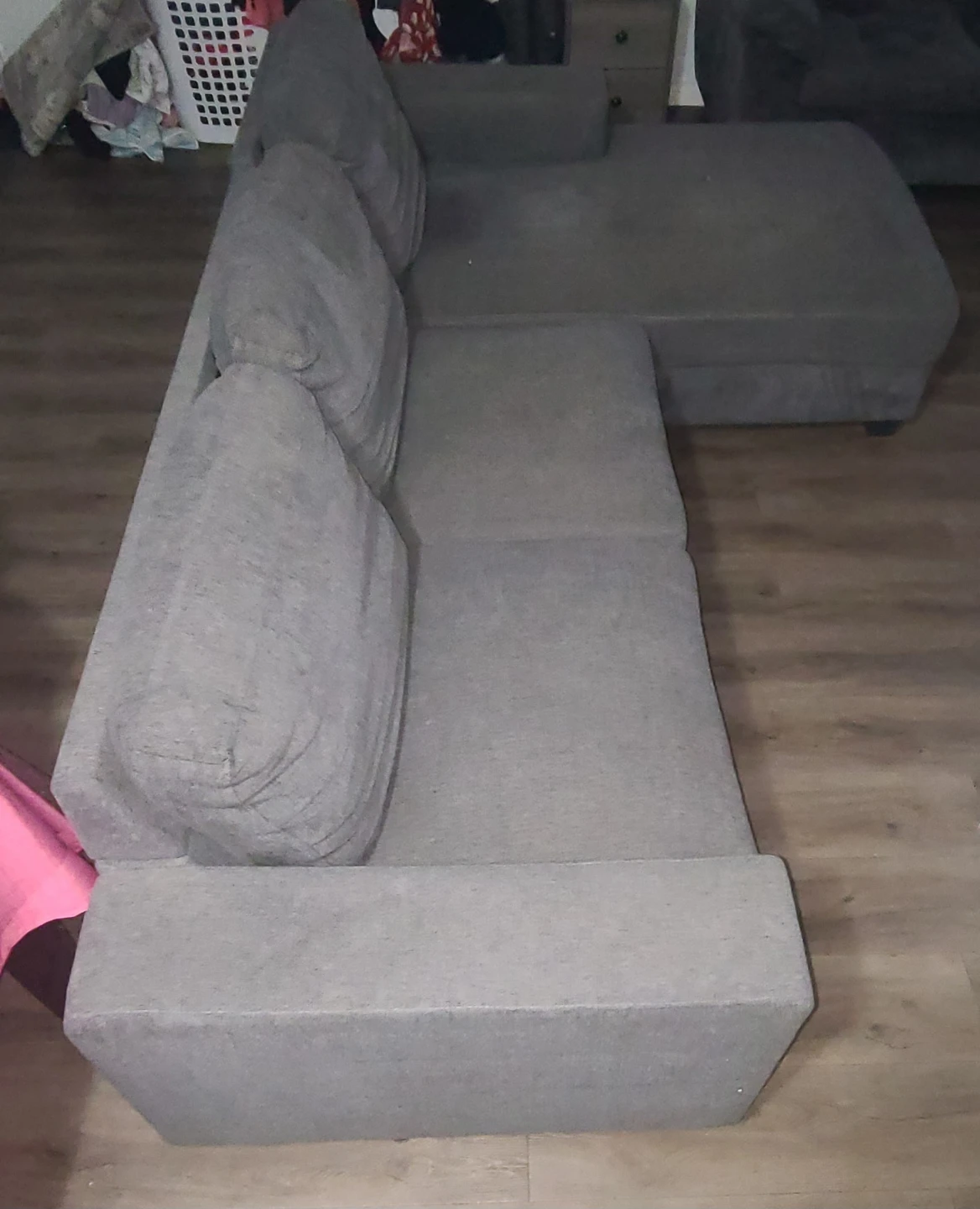 Grey fabric sectional sofa - photo 2