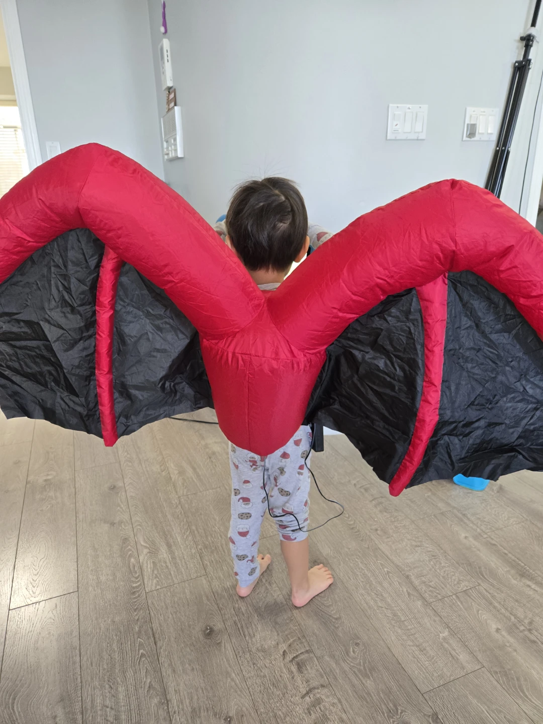 Halloween inflatable costume bat vampire wings