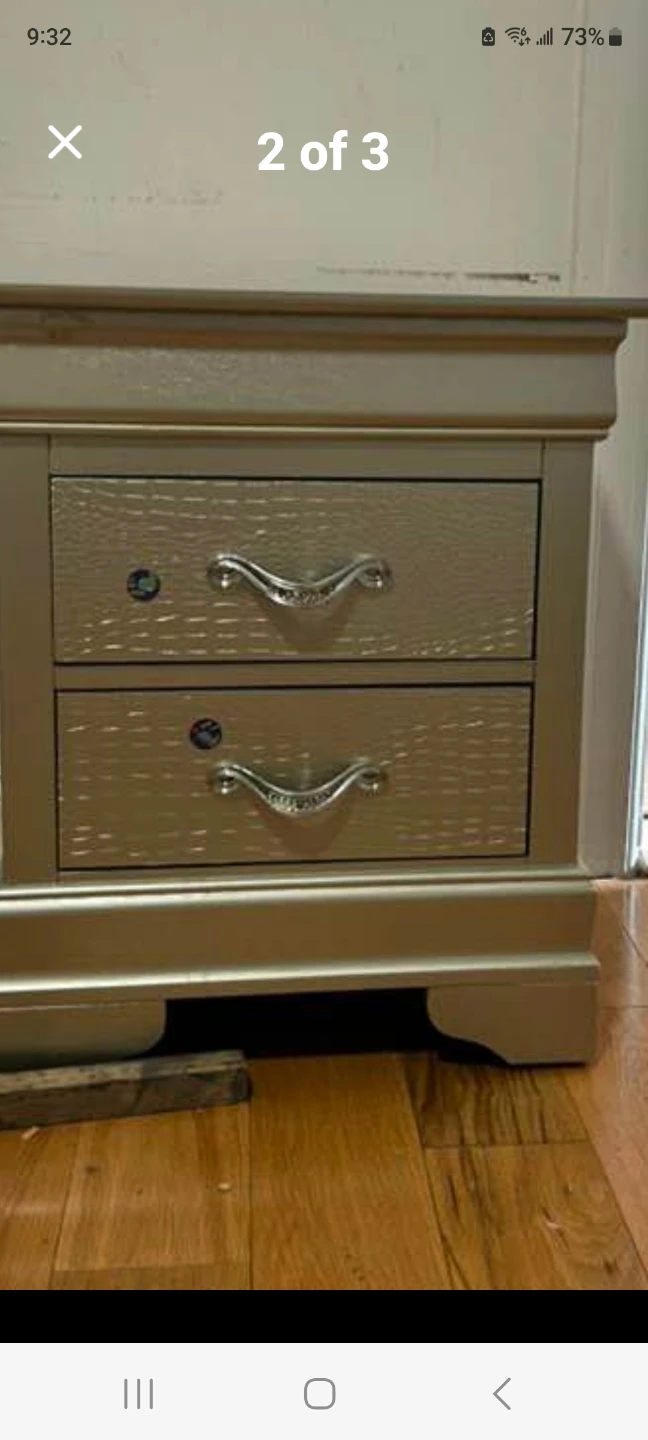 Silver Bedroom Dresser and Chest Set - photo 2