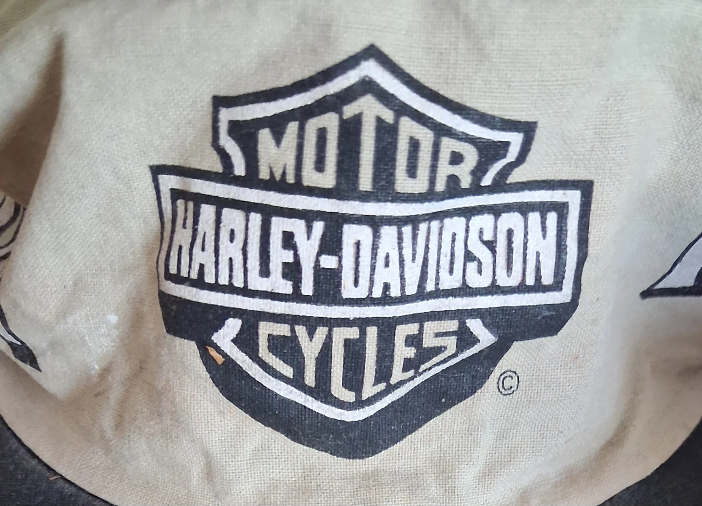 Vintage Harley-Davidson Artistry in Iron Cap