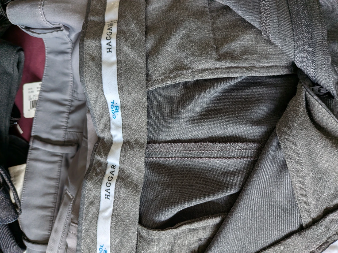 🏈Haggar Cool 18 Grey Dress Pants - photo 5