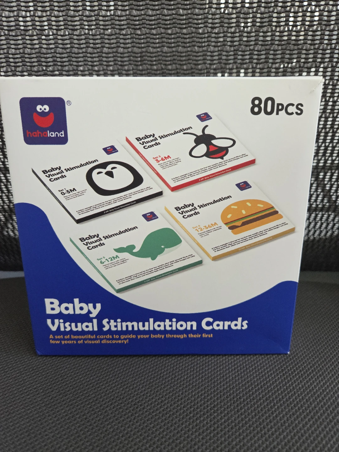 Hahaland Baby Visual Stimulation Cards 80pcs