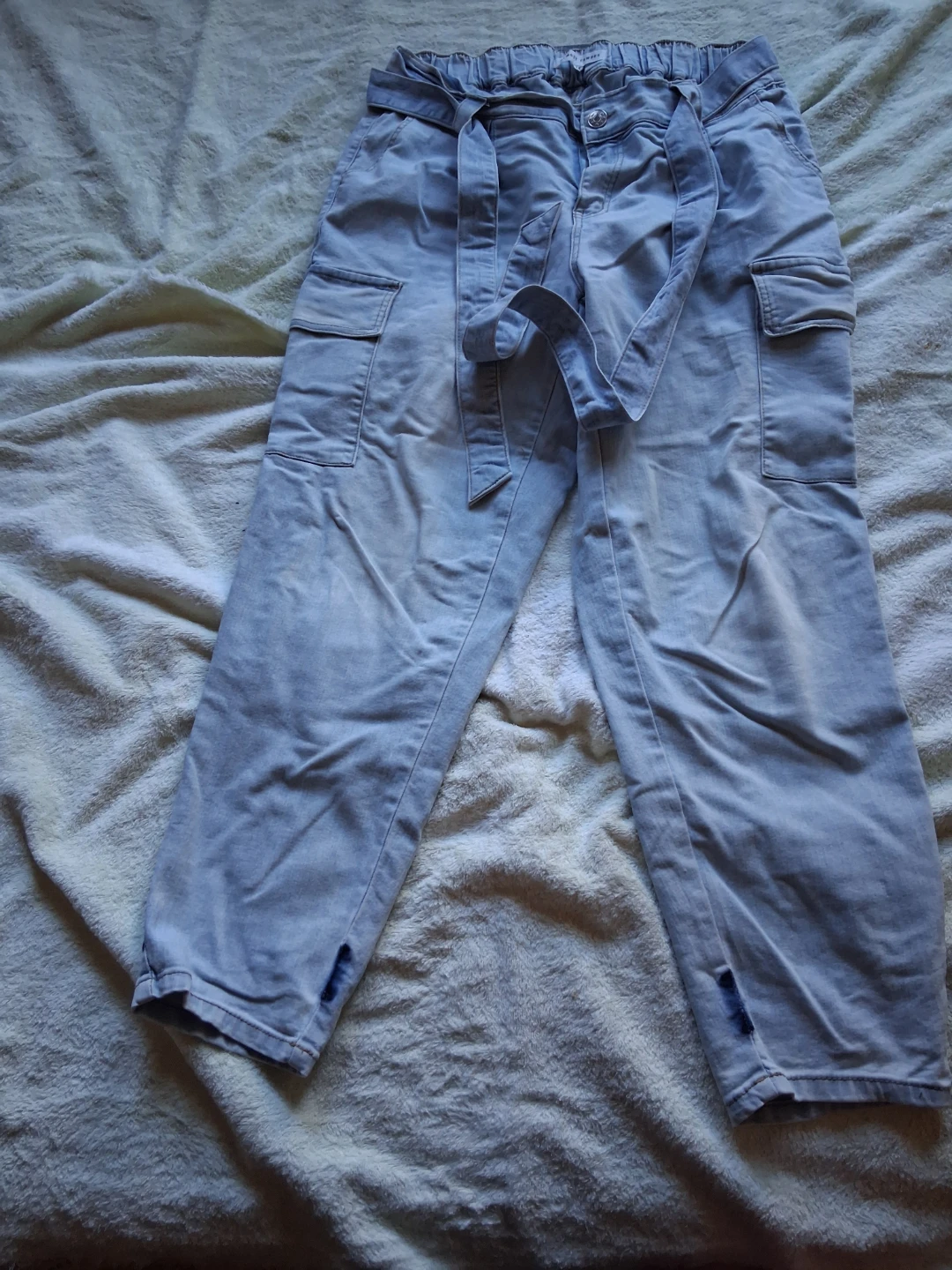 Almost Famous Light Wash Cargo Pants - photo 2