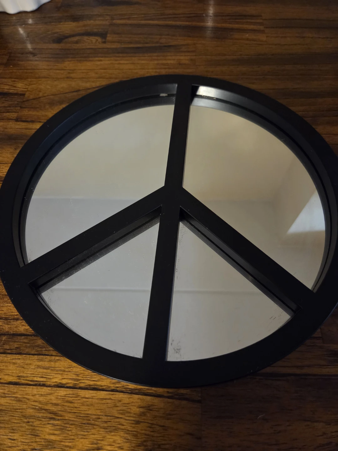 Black Peace Sign Mirror