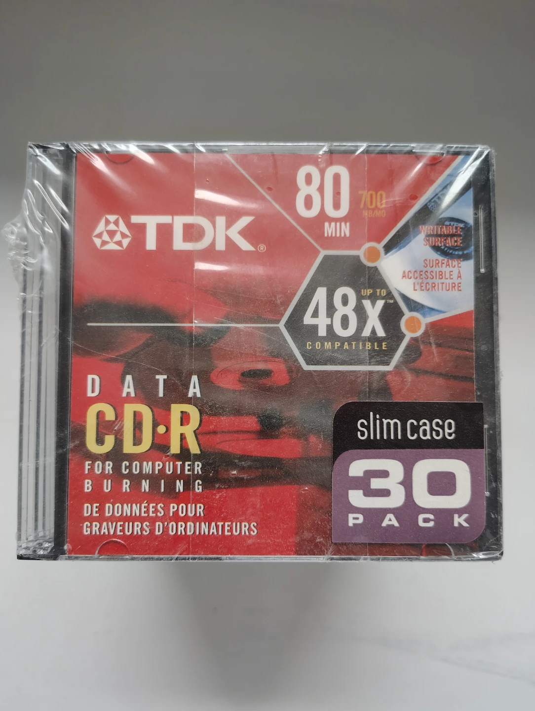 TDK Data CD-R 30 Pack Slim Case