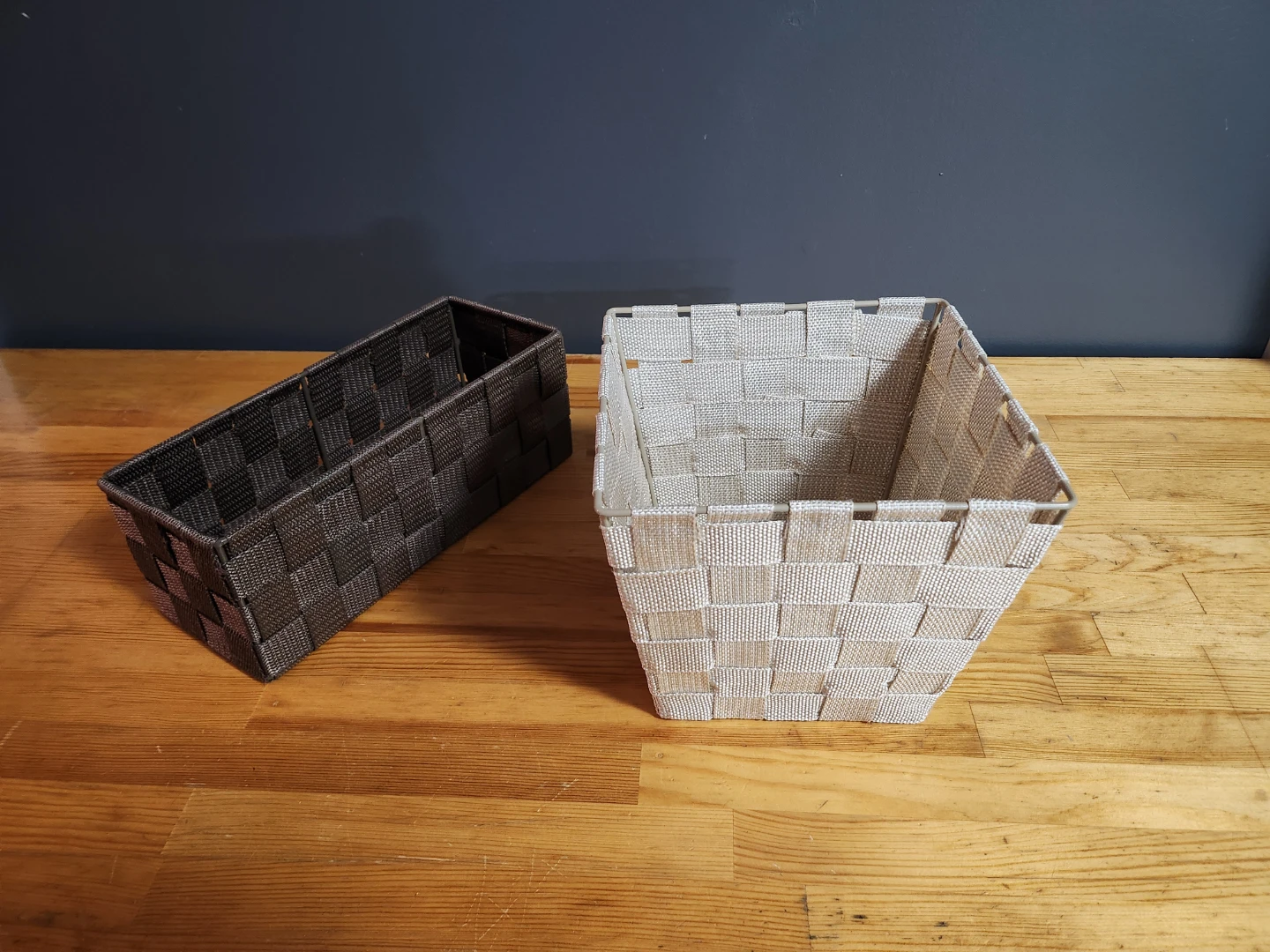 Woven Nylon Storage Baskets- (Set of 2) - photo 3