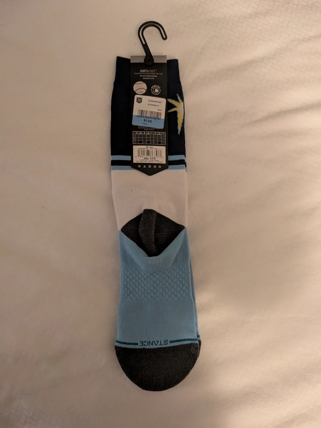 Stance Tampa Bay Rays Crew Socks Large - photo 2