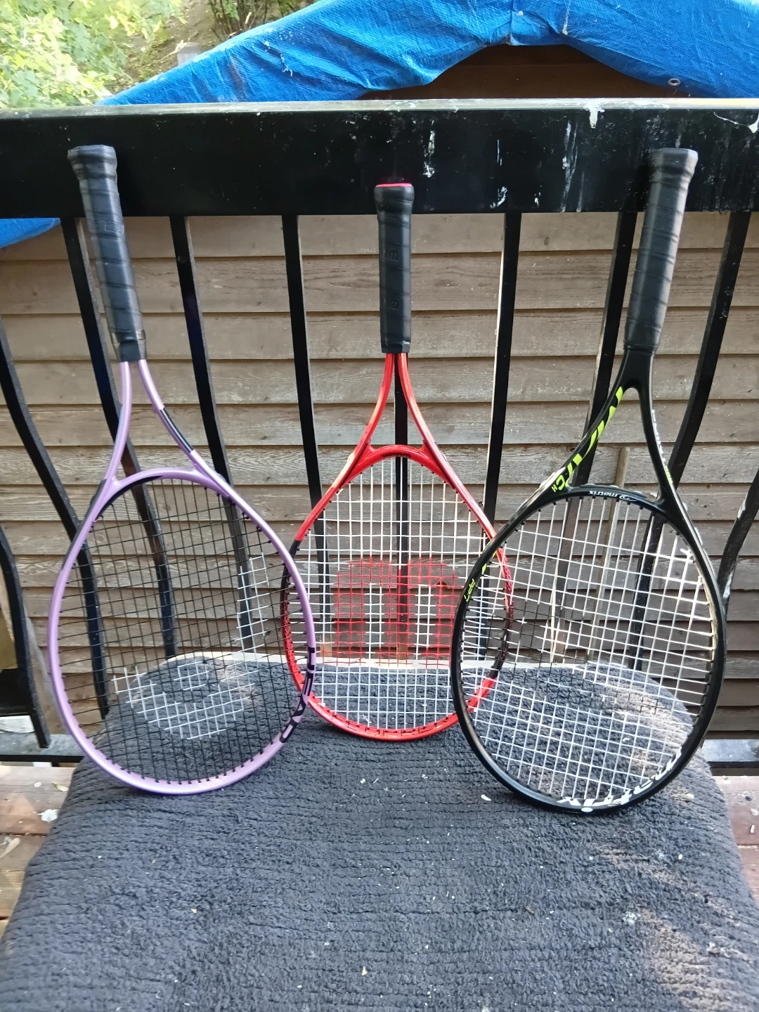 Three Tennis Racquets