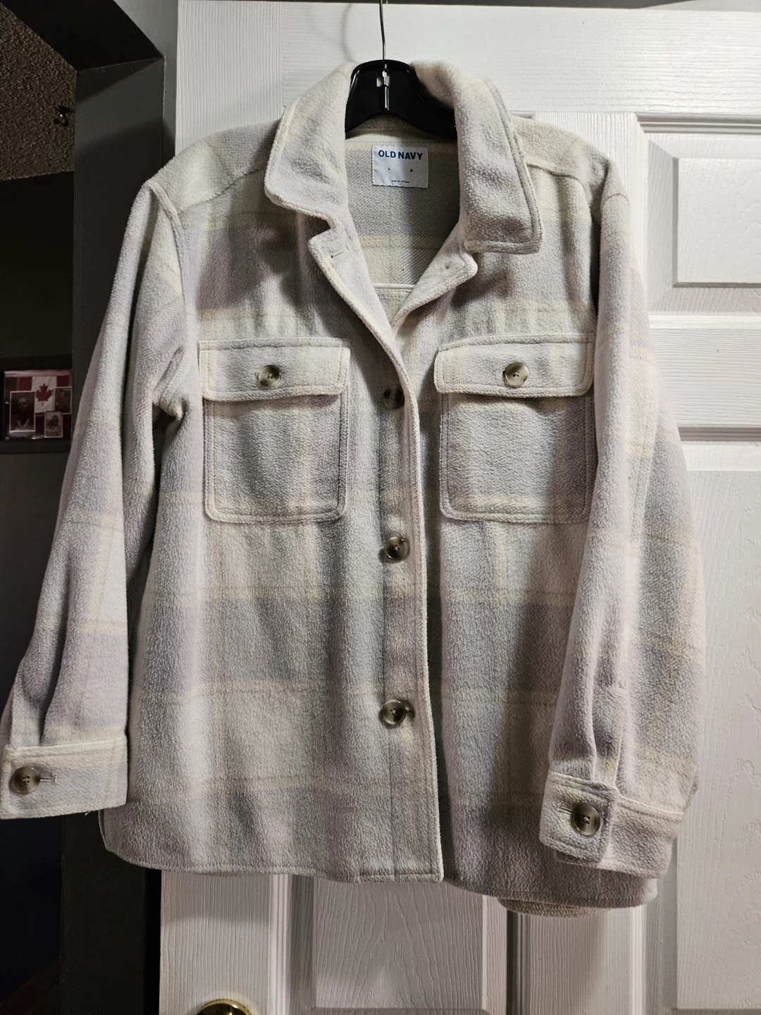 Old Navy Plaid Fleece Shacket