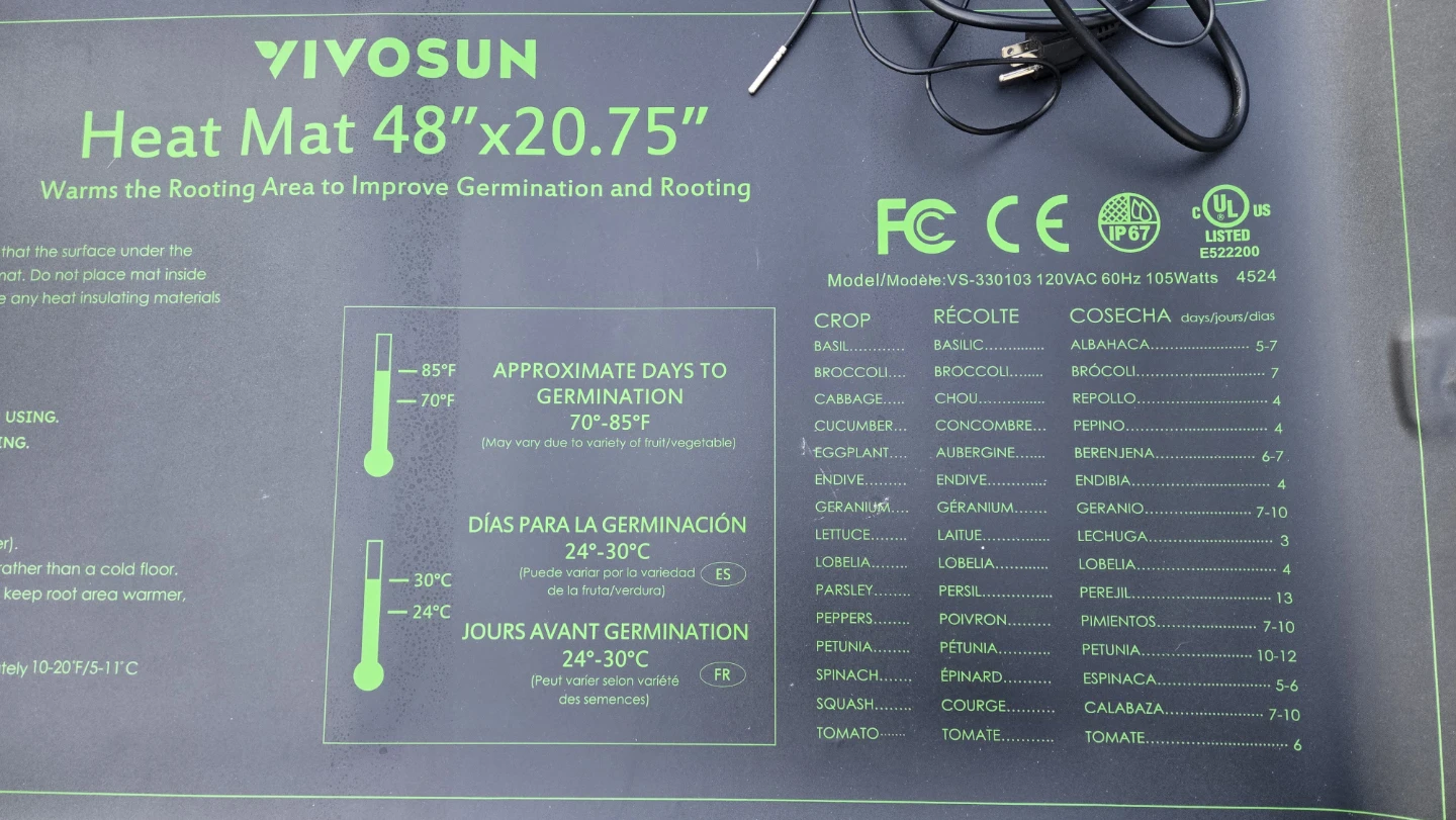 2 Heat Mats with Digital Thermostat Controller - photo 3
