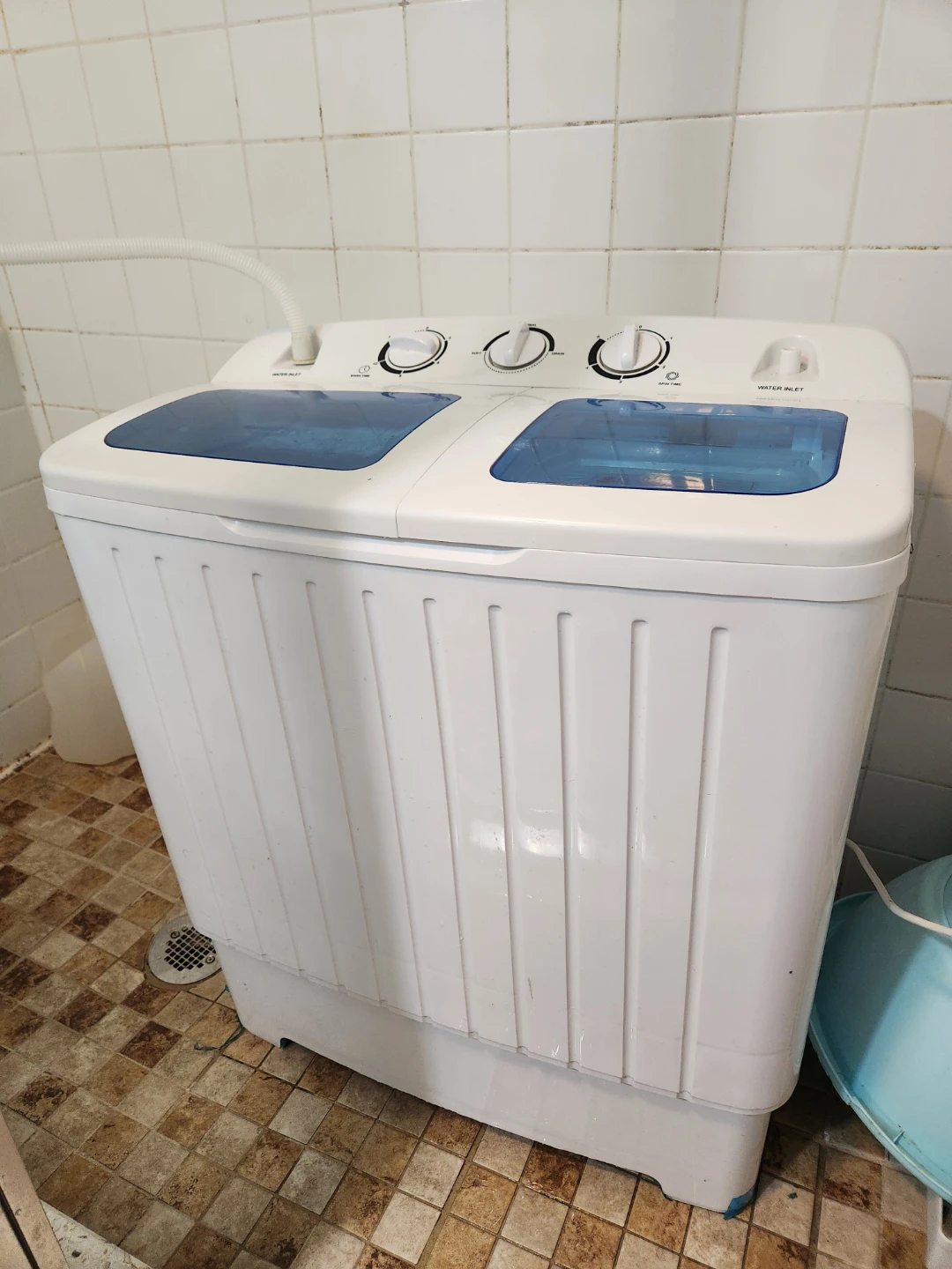 Portable Twin Tub 20lb Washing Machine+dryer - photo 2