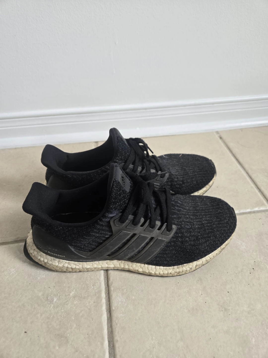 Adidas Ultraboost Running Shoes Black Size 10