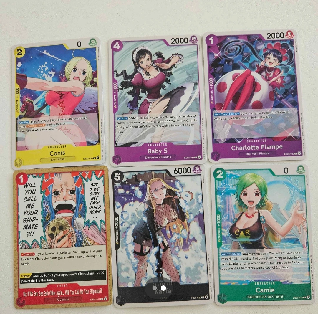 One Piece Card Game Lot (6 Cards) - photo 2