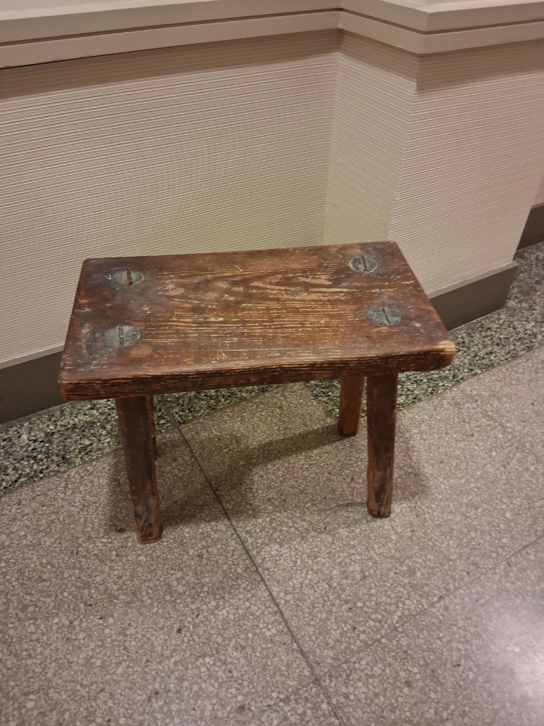 Rustic Small Wooden Stool