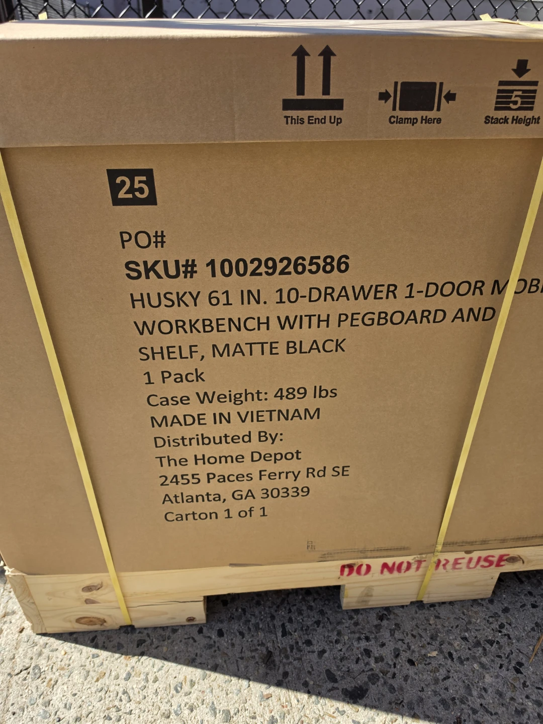 New Husky 61 in. 10-Drawer Mobile Workbench - Matte Black - photo 3