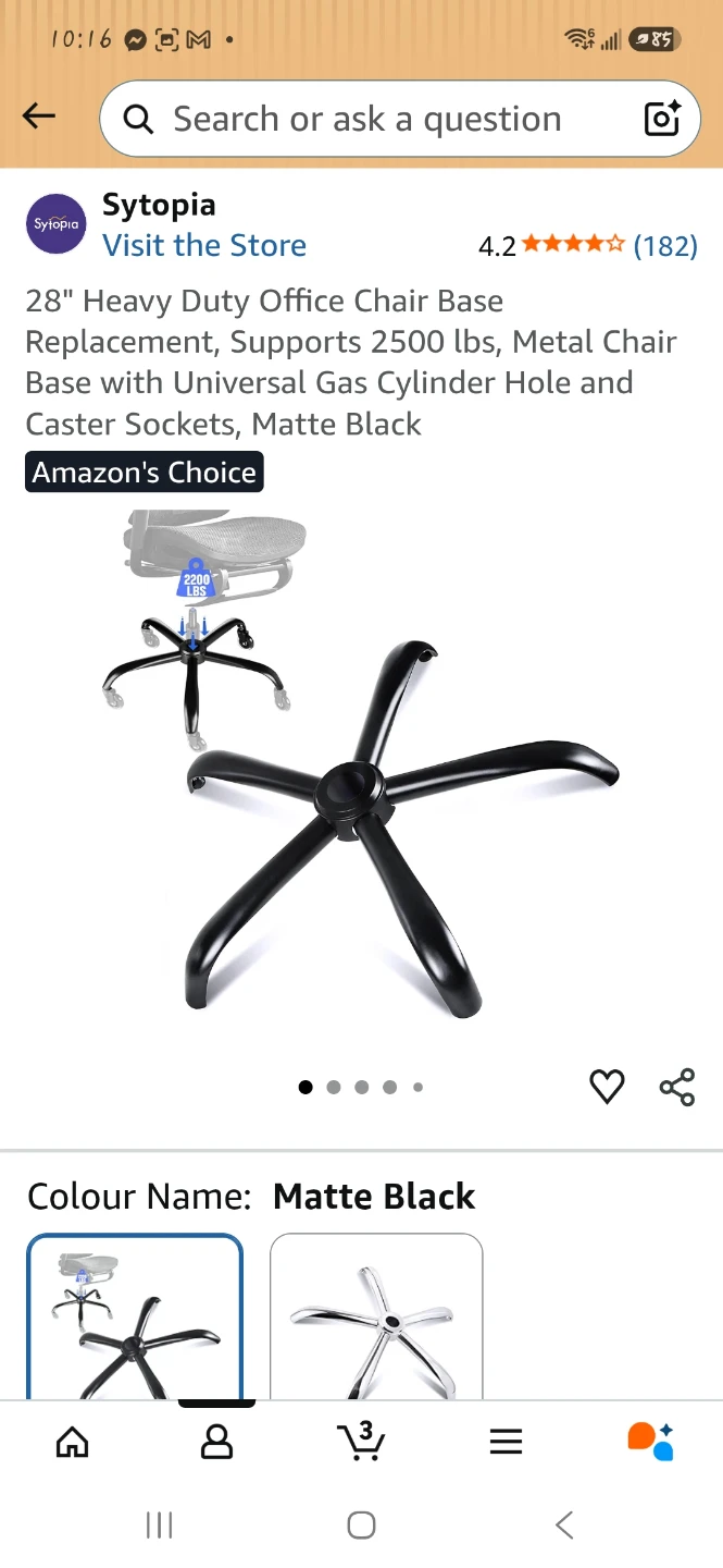 Heavy Duty Office Chair Base