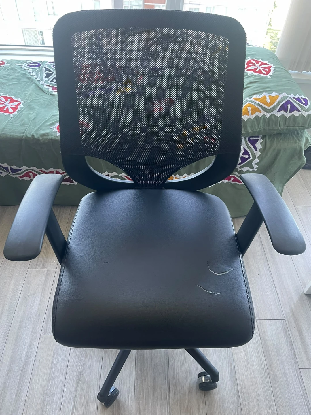 Black mesh office chair